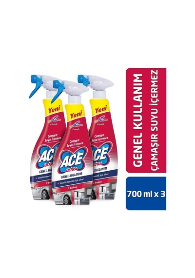 Ultra Köpük Çamaşır Susuz Çok Amaçlı 700ml X3 Adet Diğer
