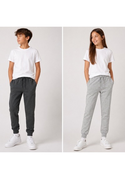 Hukids Unisex Çocuk Eşofman Altı Antrasit