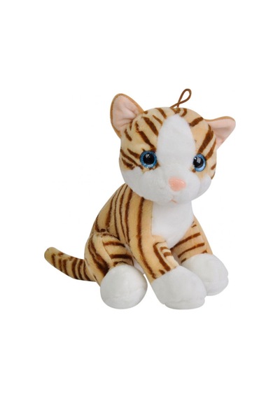 Sevimli Kedi Peluş Oyuncak Uyku Arkadaşı 30 Cm Kahverengi