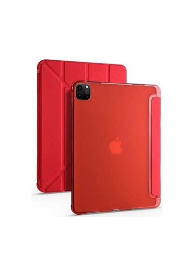 Apple Uyumlu iPad Pro 12.9 2020 2021 Kılıf Tri Folding Smart With Pen St