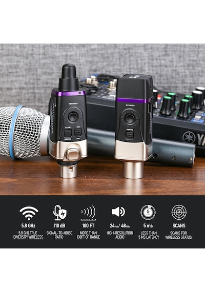 Xvive Xv-u35c Kondenser Mikrofonlar İçin 5.8ghz Kablosuz Bağlantı Sistemi