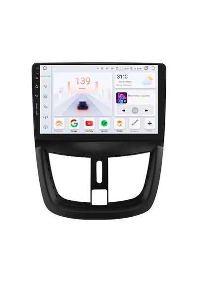 Otolas 2009-2013 Peugeot 207 Için 8+128gb, 10 Inç Carplay Destekli, Kameralı Multimedya Navigasyon Ekranı 10"