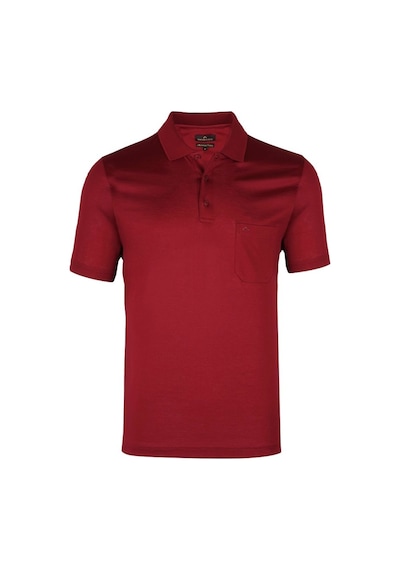 Classıc Kısa Kollu Mercerize Regular Erkek Polo Yaka Tshırt Bordo