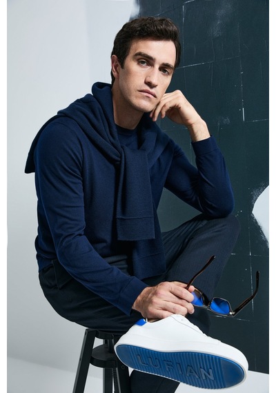 Lufian 112090148 Dean Kazak Erkek Sweatshirt Lacivert