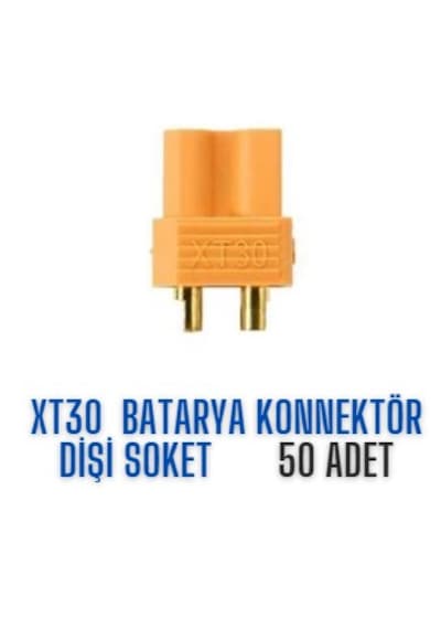 Xt30 Batarya Konnektör Dişi Soket 50 Adet
