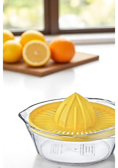 Hazneli Limon Sıkacağı - Pratik Portakal Narenciye Sıkacağı Plastik Diğer