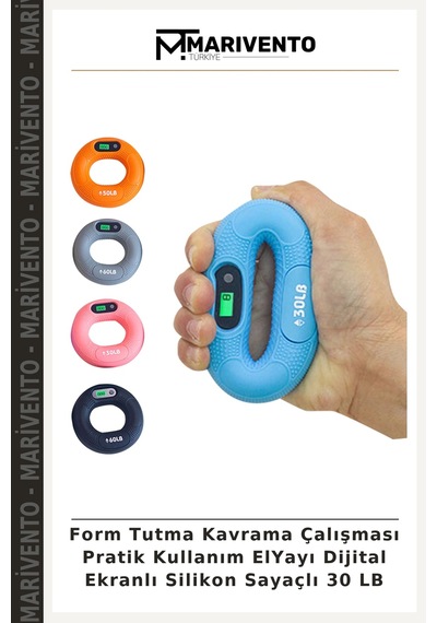 Form Tutma Kavrama Çalışması Pratik Kullanım Elyayı Dijital Ekranlı Silikon Sayaçlı 30 Lb Belirtilmemiş