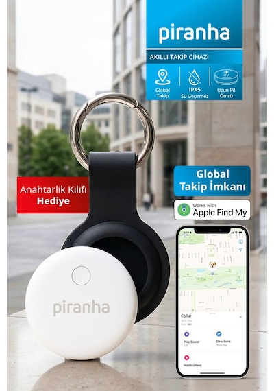 5801 Akıllı Takip Cihazı Find My Anahtar, Çanta Bulucu Silikon Anahtarlık Hediyeli İos Uyumlu