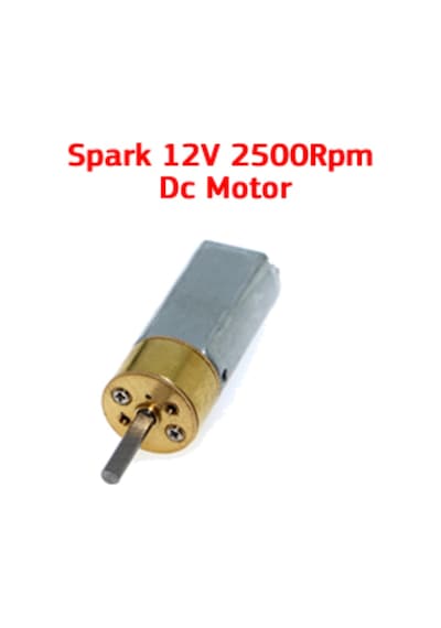 Spark 12V 2500Rpm Dc Motor - Çizgi İzleyen Robot Motoru