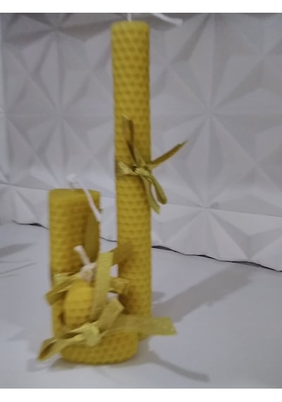 Doğal Balmumu 3 Lü Set Sarı