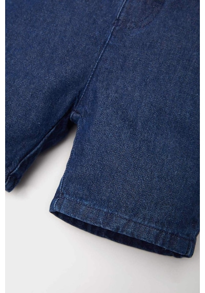 DeFacto Erkek Bebek Basic Düz Jean Şort E8258A525SMNM28 Mavi