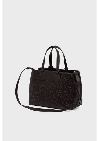 Armani Exchange Kabartma Logolu Çıkarılabilir Askılı Çanta Kadın Çanta Xw001222 Af15774 U6032 Kahve