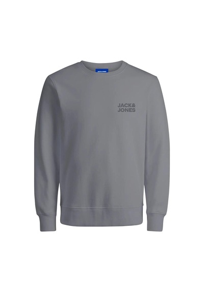 Jack & Jones Jorlogo Sweat Crew Neck Tr Ss25 Gri