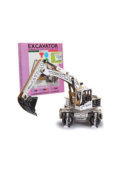 Excavator 3d Boyanabilir Maket Ex6019