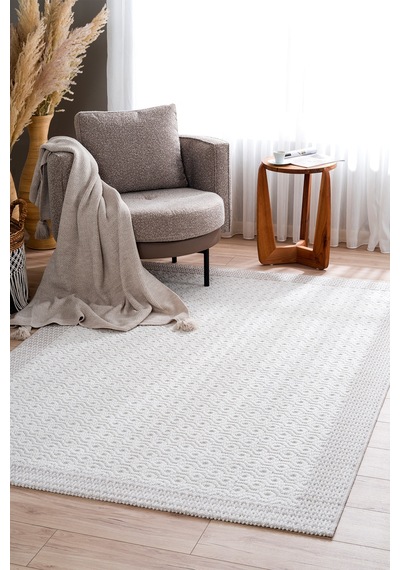 Koza Hayad Nomad Krem Vizon Halı Kilim Salon Oturma Odası Yatak Odası Koridor Makine Halısı A2418b Krem Vizon