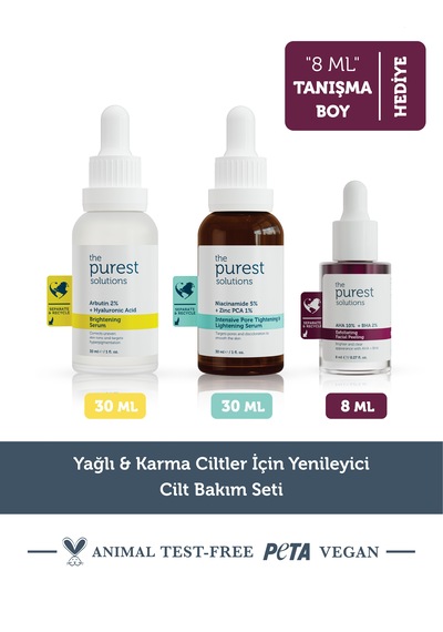 Yağlı & Karma Ciltler İçin Yenileyici Cilt Bakım Seti