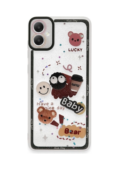 Samsung Galaxy A05 Kılıf Sweet Desenli Silikon Kapak - Sarı