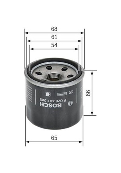 Bosch Yağ Filtresi Honda Cıvıc 12 1.6-1.8 F026407209