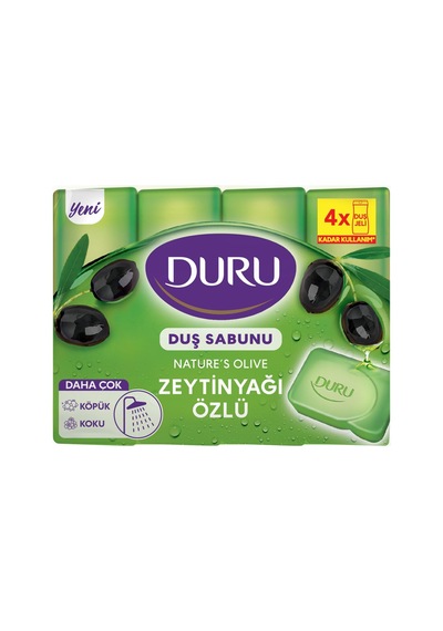 Lexroo Natural Olive Zeytinyağlı Sabun, 150 Gramx4