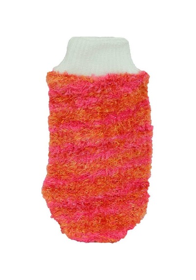 Lastikli El Geçmeli Yumuşak Eldiven Banyo Lifi Pembe-tcu 20x10 Cm Renkli