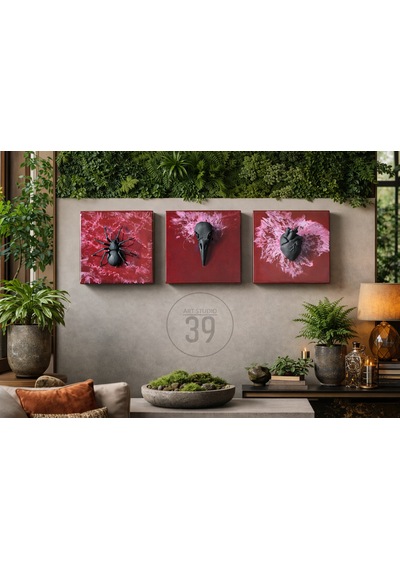 Anatomy Of Emotion 3 Lü Epoksi Duvar Tablo Seti, El Yapımı 3d Tasarım, 25x25 Cm Duvar Paneli, Gothic Modern Tasarım 3lü Set Anatomy Of Emotion 3 Lü Epoksi Duvar Tablo Seti, El Yapımı 3d Tasarım, 25x25 Cm Duvar Paneli, Gothic Modern Tasarım 3lü Set