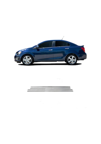 Chevrolet Aveo Sedan Krom Cam Çıtası Tk 2011 Üzeri Paslanmaz Çeli N11.393