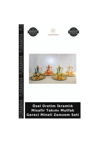 Özel Üretim İkramlık Misafir Takımı Mutfak Gereci Mineli Zemzem Seti Diğer