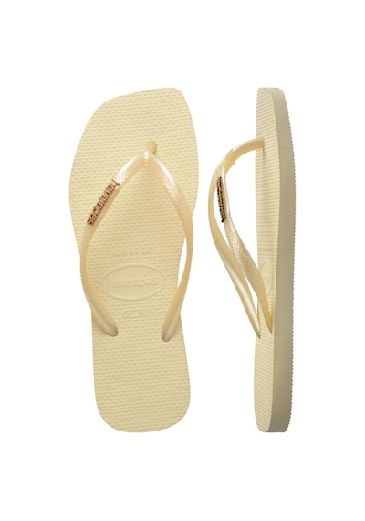 Havaianas Square Logo Metallıc Kadın Parmak Arası Terlik 4148257-14258 Krem