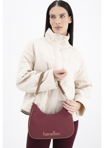 Benetton Kadın Kol Çantası Bnt1690 Bordo Camel