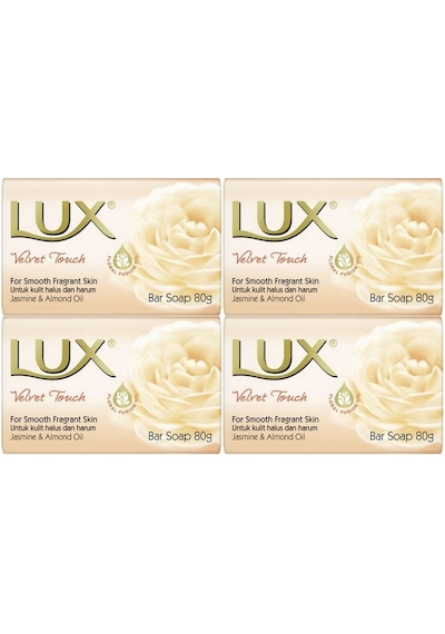 Lux Sabun 80gr Velvet Touch Kadife Dokunuş 4 Lü Set