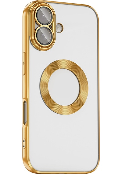 Apple Uyumlu iPhone 17 Kılıf Kamera Korumalı Logo Gösteren Kapak Omega Turuncu