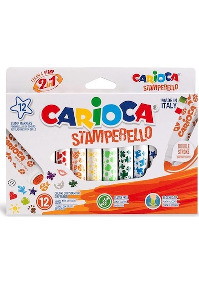 Carioca Stamperello Çift Uçlu Keçeli Kalem 12'li