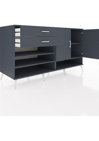 Kronos Konsol 4 Raflı 2 Çekmeceli 2 Kapaklı 176x59x99 Antrasit-an Antrasit-antrasit Kronos Konsol 4 Raflı 2 Çekmeceli 2 Kapaklı 176x59x99 Antrasit-an Antrasit-antrasit