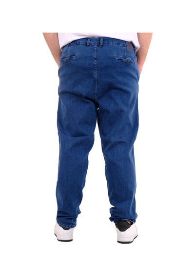 Mode Xl Büyük Beden Erkek Kot Pantolon Yan Cep Chıno 18880 Açık Mavi Açık Mavi