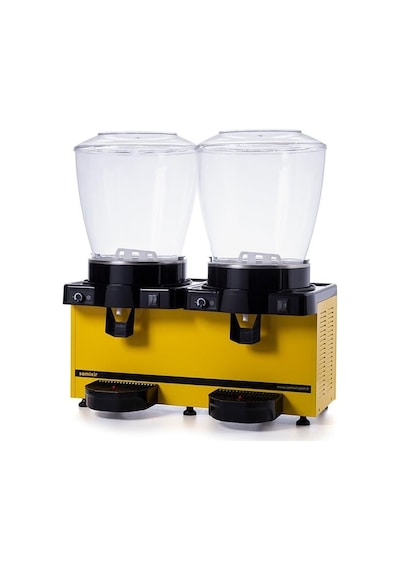 Samixir Panoramik Twin 22+22 Lt Karıştırıcılı Soğuk İçecek Makinesi Mm44-ay