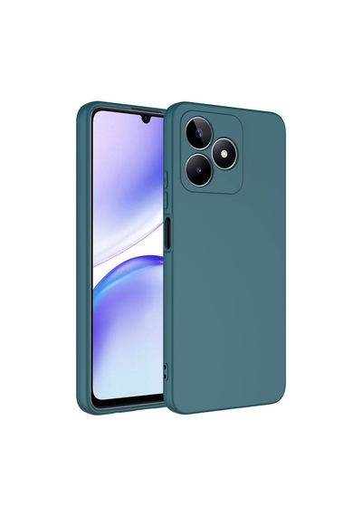 Forzacase Realme C53 İle Uyumlu Liquid Serisi İçi Kadife Lansman Silikon Kılıf Yeşil