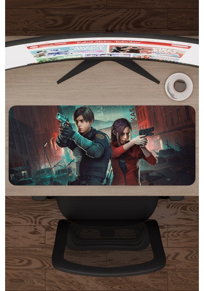 Resident Evil Kaymaz Dikişli Kauçuk Oyuncu Mousepad V2 - 70x30 Xl Gaming Mouse Pad Fare Altlığı