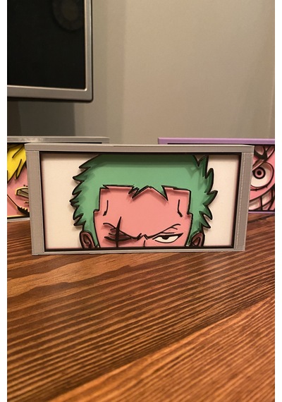 Kazanova Design Zoro One Piece Resim Kutusu