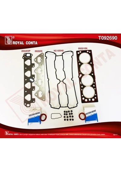 Royal Üst Takım Conta Keçeli-subap Lastikli Astra F-astra G-corsa B-vectra B 1.6ı 16v-zafıra 1.6 16v