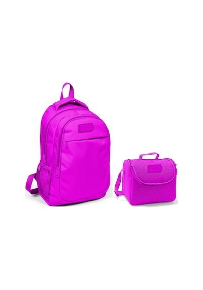 Coral High Kız Çocuk Pembe Okul Sırt Çantası ve Beslenme Çantası
