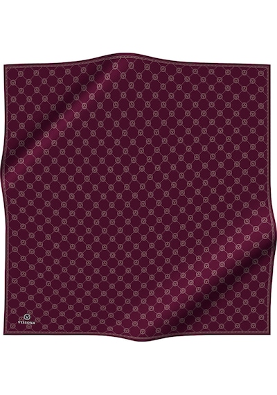 Vissona Twill İpek Eşarp Şarabi-8