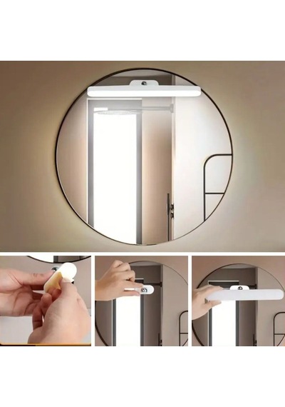 Dokunmatik Usb İle Şarj Olabilen 27 Cm Led Aydınlatma Makyaj Aynası Işığı