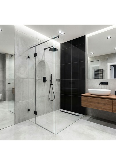 30x60 Cm Kendinden Yapışkanlı Duvar,banyo,tezgah Arası Kaplama Parlak Siyah 8812-30-6