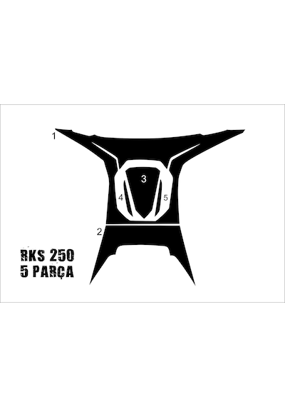 Rks Blade 250 Tank Pad Siyah