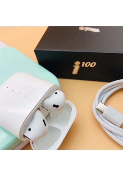 Bluetooth Kulaklık Kulak İçi I100 Beyaz Taşınabilir Araç Günlük Eşya Elektronik Cihaz