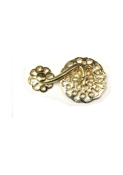 Sarı 50 Adet Zamak Çengel Kilit 56x33 Mm - Yuvarlak, Karşılıklı Mobilya, Dolap, Sandık, Kutu, Kapak Çengel Kilidi