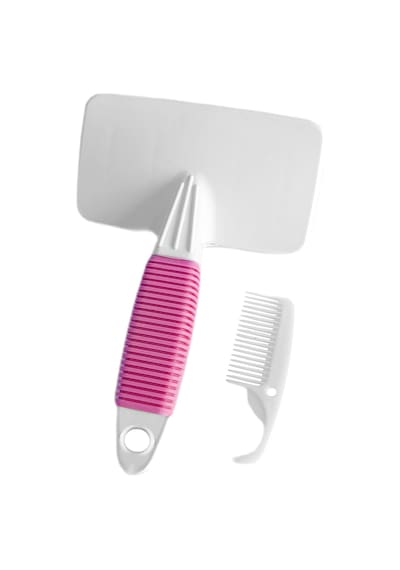 Markapet Temizleme Aparatlı Kedi Köpek Tarağı 9.5 Cm-14 Cm Medium Pembe