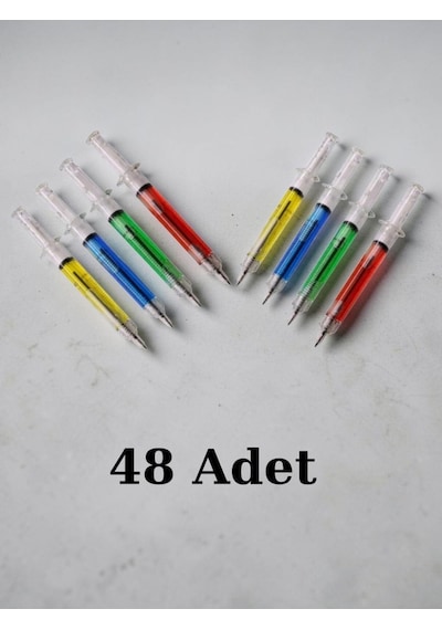 48 Adet 0.7 Uçlu Şırınga Kalem