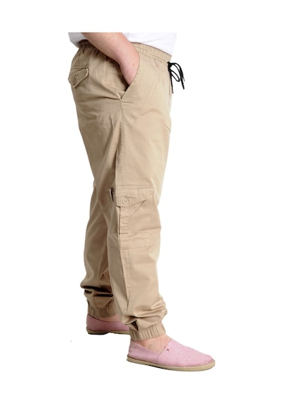 Mode Xl Büyük Beden Erkek Keten Kargo Jogger Valencia 21911 Bej Bej