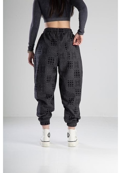 Cocopelli Poker Desenli Pileli Jogger Pantolon Coc2099 Desenli